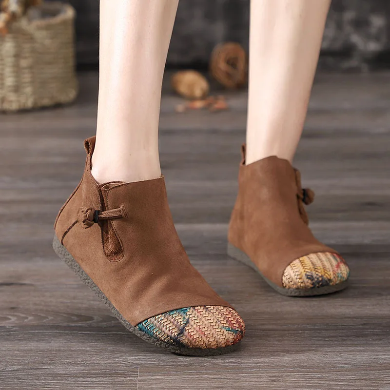 Artdiya Original Autumn and Winter Genuine Leather Soft Bottom Women Boots Retro Woven Round Toe Flat Comfortable Ankle Boots
Artdiya Original Autumn and Winter Genuine Leather Soft Bottom Women Boots Retro Woven Round Toe Flat Comfortable Ankle Boots
