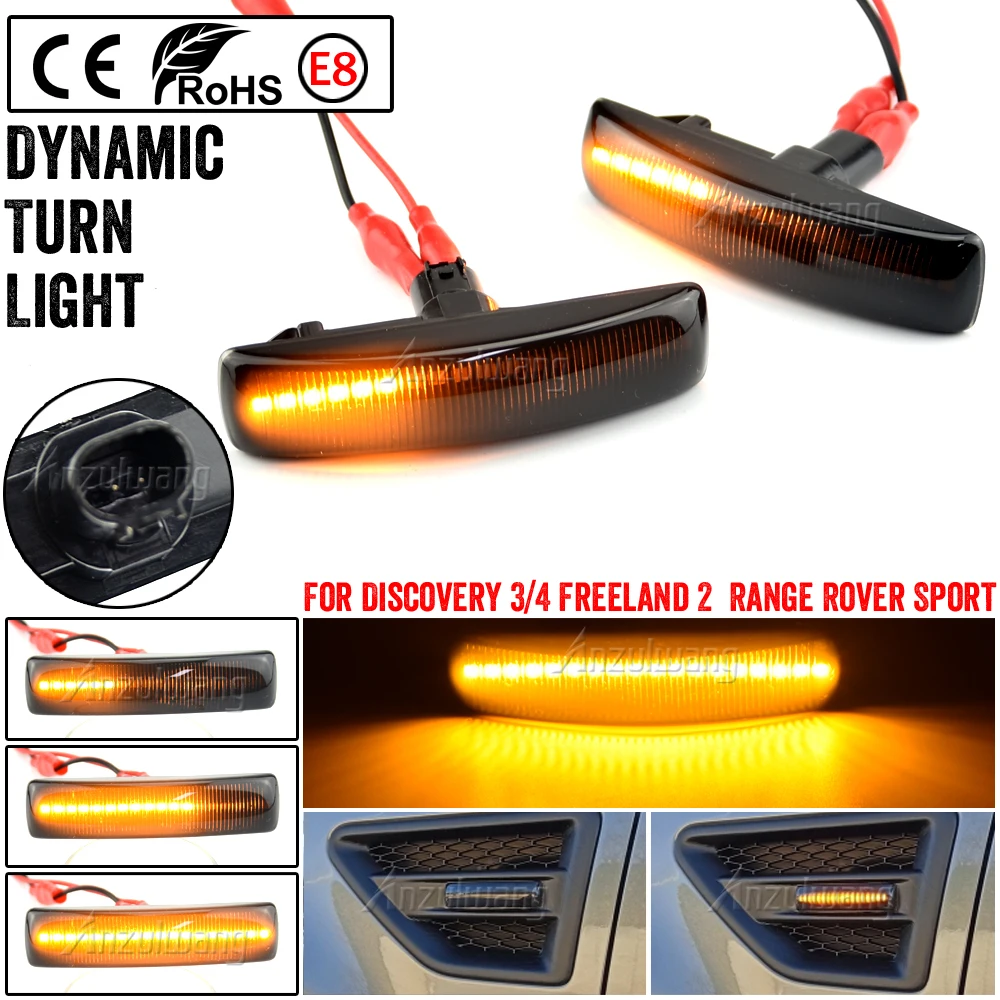 Dynamic Light For Range Rover Sport for LR2 Freelander 2008-2009.LR3 LR4 Discovery 2005-2015 Amber LED Front Side Marker
Dynamic Light For Range Rover Sport for LR2 Freelander 2008-2009.LR3 LR4 Discovery 2005-2015 Amber LED Front Side Marker