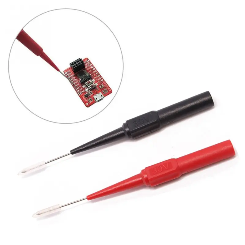 Junejour Car Multimeter Test Lead Extention Back Piercing Needle Tip Micro Pin Probes Tool 2 Pcs (Red,Black)
Junejour Car Multimeter Test Lead Extention Back Piercing Needle Tip Micro Pin Probes Tool 2 Pcs (Red,Black)