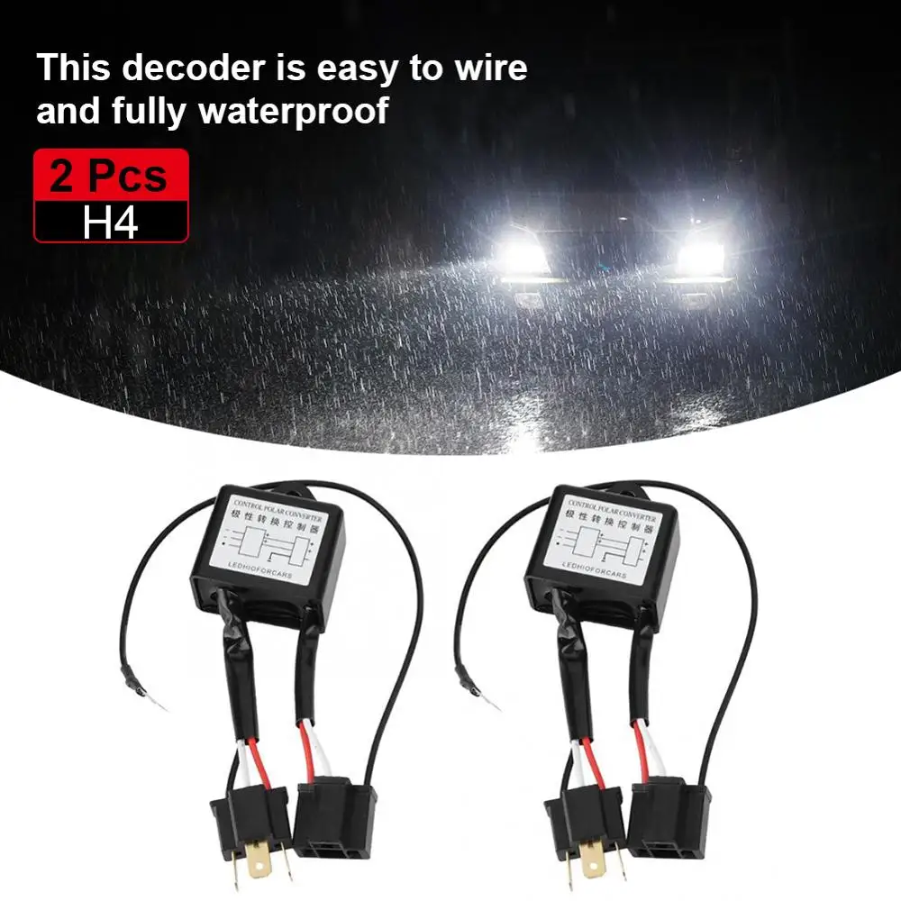 2Pcs Car LED Headlight Reversed Polarity Converter Positive Negative Polar Inverter Switch Harness Adapter for H4 Xenon Lamp
2Pcs Car LED Headlight Reversed Polarity Converter Positive Negative Polar Inverter Switch Harness Adapter for H4 Xenon Lamp