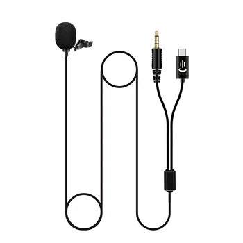Lavalier Microphone Clip-on Omnidirectional Mic 3.5mm Plug Type-C Plug Noise for Live Streaming Phone Computer with Monitoring
Lavalier Microphone Clip-on Omnidirectional Mic 3.5mm Plug Type-C Plug Noise for Live Streaming Phone Computer with Monitoring