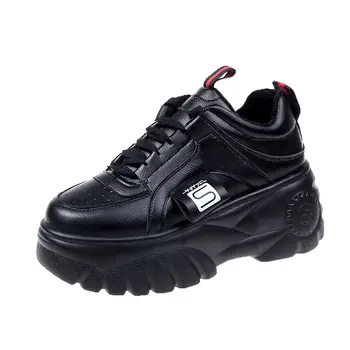 Fashion Woman High Platform Sneakers 2020 Spring Female Shoes Black White Sneakers Breathable Zapatos Casual Mujer size 35-39
Fashion Woman High Platform Sneakers 2020 Spring Female Shoes Black White Sneakers Breathable Zapatos Casual Mujer size 35-39