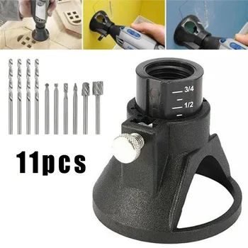 Tool Drills set 11pcs Cutting Guide Router bits Cutter Hole Woodworking Rotary Accessories
Tool Drills set 11pcs Cutting Guide Router bits Cutter Hole Woodworking Rotary Accessories
