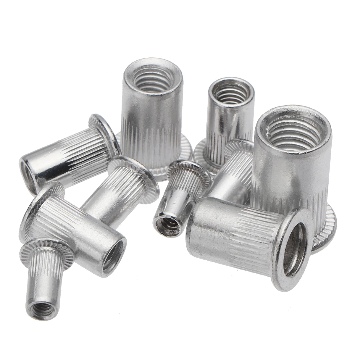 Generic 300pcs Rivet Nuts Set Nutserts Aluminum Threaded Insert Nutsert