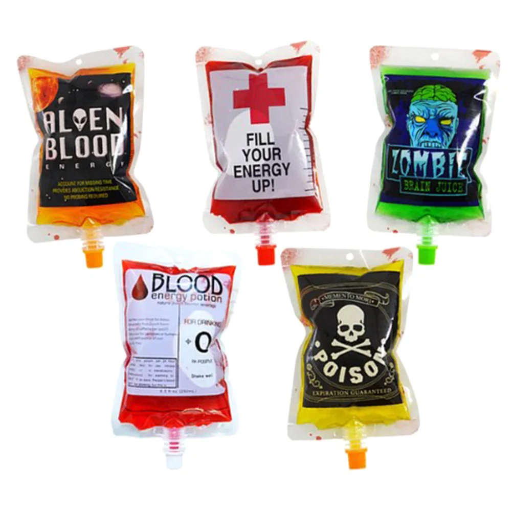5pcs/set 250ml Transparent Clear Medical PVC Material Reusable Blood Energy Drink Bag Halloween Vampire Pouch Props
5pcs/set 250ml Transparent Clear Medical PVC Material Reusable Blood Energy Drink Bag Halloween Vampire Pouch Props