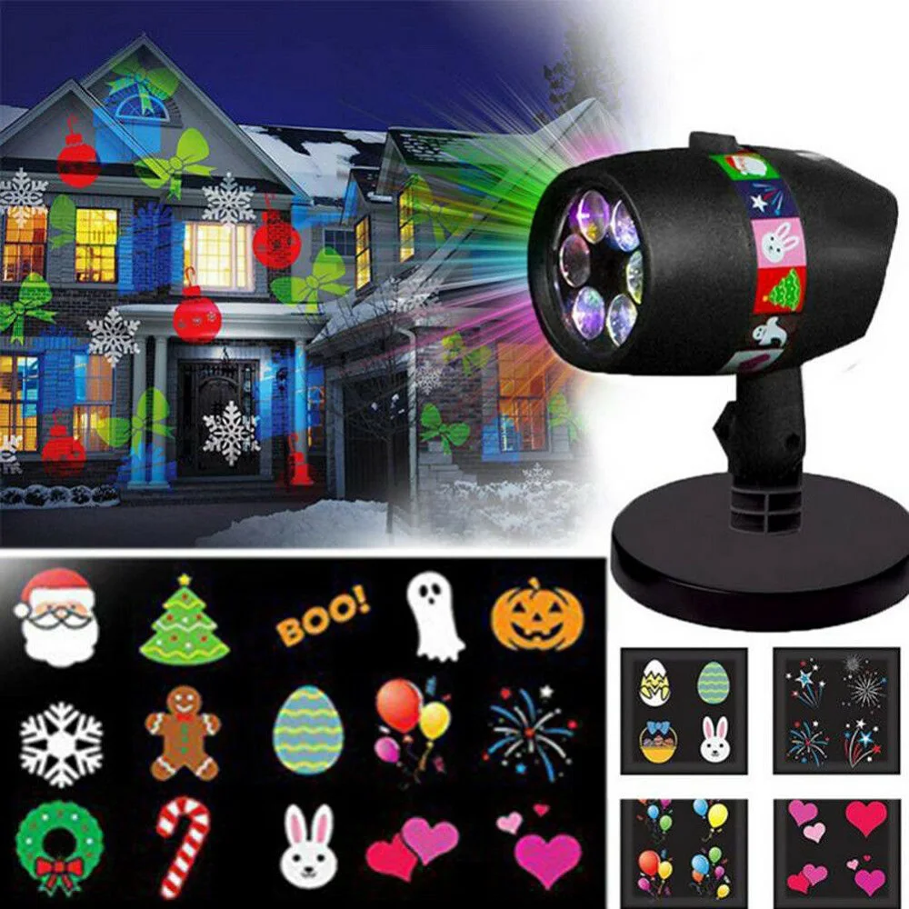 12 Patterns Outdoor Waterproof Halloween Christmas Projector Lights Snowman Santa Claus Christmas Tree Ghost Pumpkin LED Lamp
12 Patterns Outdoor Waterproof Halloween Christmas Projector Lights Snowman Santa Claus Christmas Tree Ghost Pumpkin LED Lamp
