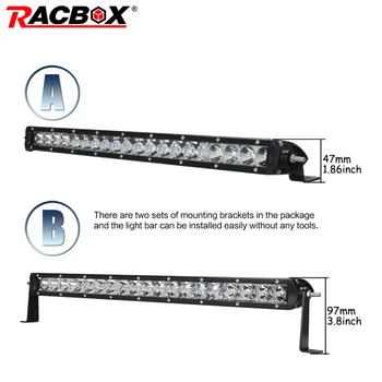 21 inch 100W Single Row Combo Beam Offroad LED Light Bar Work Lamp for Jeep UAZ Truck SUV ATV 4WD Automobile Headlight Fog Light
21 inch 100W Single Row Combo Beam Offroad LED Light Bar Work Lamp for Jeep UAZ Truck SUV ATV 4WD Automobile Headlight Fog Light