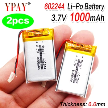 2pcs Polymer battery 1000 mah 3.7 V 602244 smart home MP3 speakers Li-ion battery for dvd,GPS,mp3,mp4,mp5 cell phone,speaker
2pcs Polymer battery 1000 mah 3.7 V 602244 smart home MP3 speakers Li-ion battery for dvd,GPS,mp3,mp4,mp5 cell phone,speaker