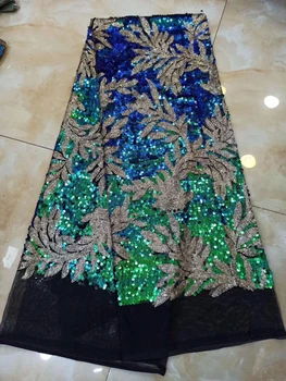 Sequins Lace Fabric 2019 High Quality African Evening Dress Fabrics New Nigeria Sequined Embroidered Mesh Net Lace Fabric
Sequins Lace Fabric 2019 High Quality African Evening Dress Fabrics New Nigeria Sequined Embroidered Mesh Net Lace Fabric