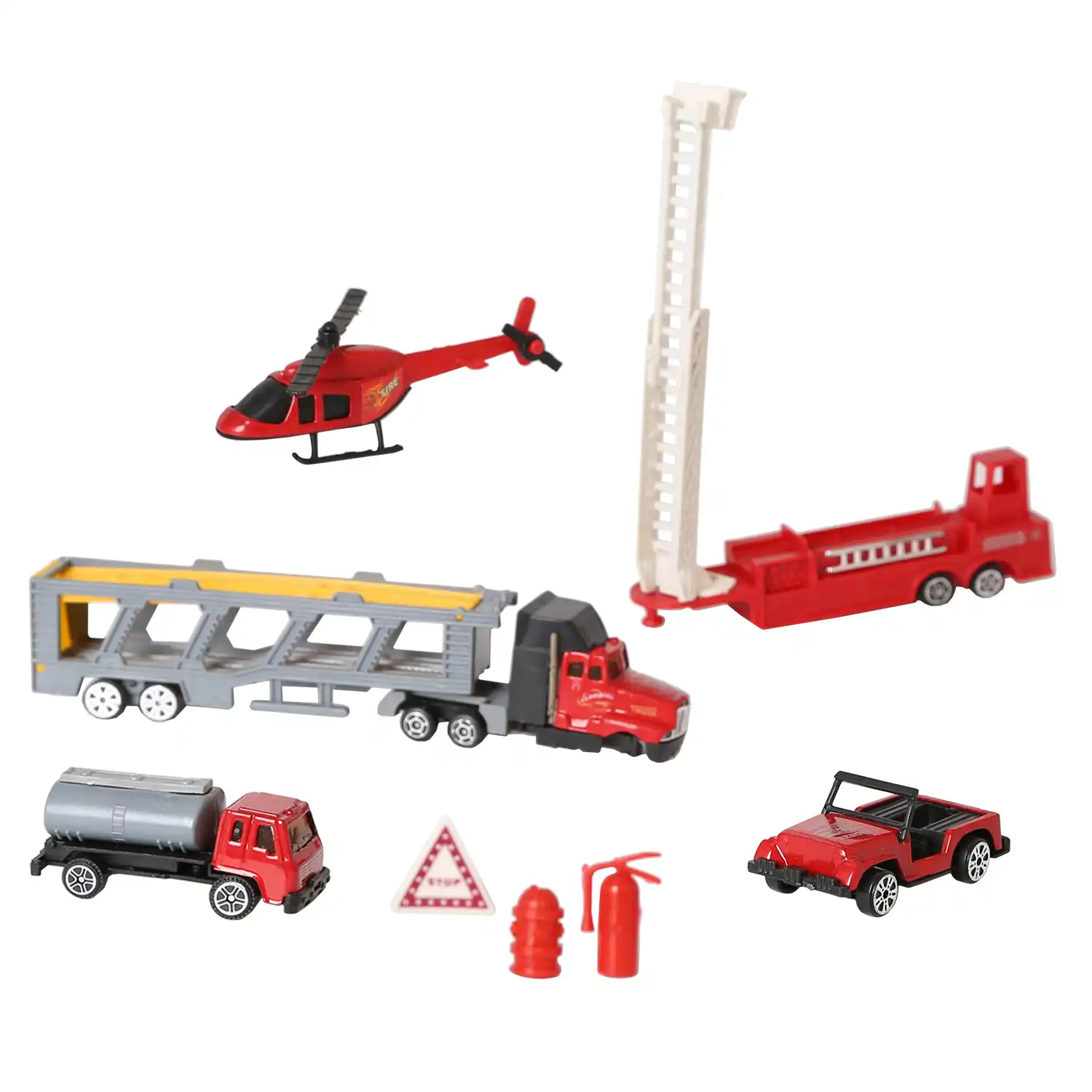 kids gift set race car engineering vehicle airplane motorcycle