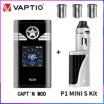 Original Vaptio Capt'N Box MOD Captain 220W TC P1 MINI S Kit E Cig No 18650 Battery Vapor Fit 510 P3 Tank 5pcs Gladiator Core
Original Vaptio Capt'N Box MOD Captain 220W TC P1 MINI S Kit E Cig No 18650 Battery Vapor Fit 510 P3 Tank 5pcs Gladiator Core