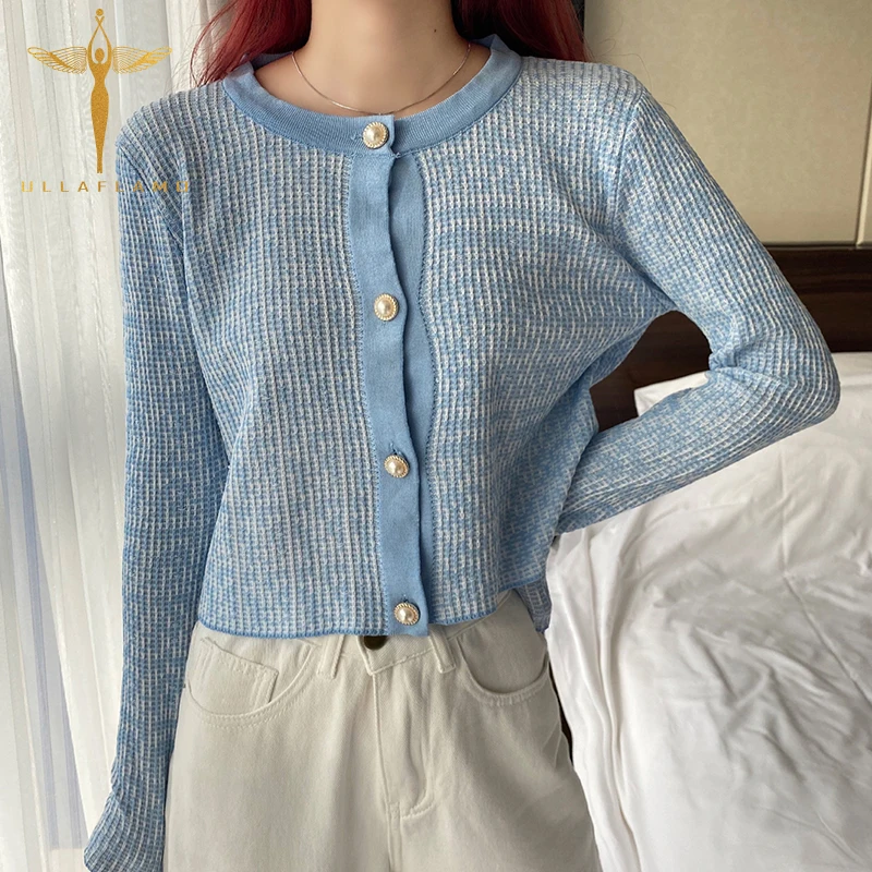 Women's Sweater Cardigan o Neck Long Sleeves Pearl Button Stitching Skinny Short Coat Tops Korean Cotton Female Sweater Cardigan
Women's Sweater Cardigan o Neck Long Sleeves Pearl Button Stitching Skinny Short Coat Tops Korean Cotton Female Sweater Cardigan