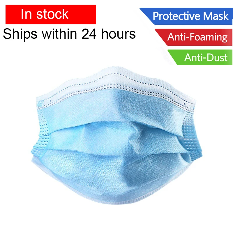 100PCS Disposable Protective Mask 3 Layers Dustproof Facial Protective Cover Masks Maldehyde Prevent bacteria FFP3 Masks
100PCS Disposable Protective Mask 3 Layers Dustproof Facial Protective Cover Masks Maldehyde Prevent bacteria FFP3 Masks