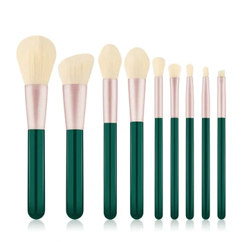 9 dark green wooden handle full set of contour brush makeup brush foundation brush eye shadow brush eyebrow brush beauty tools
9 dark green wooden handle full set of contour brush makeup brush foundation brush eye shadow brush eyebrow brush beauty tools