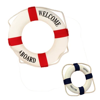 Welcome Aboard Foam Nautical Life Lifebuoy Ring Boat Wall Hanging Home Decoration Blue 50cm
Welcome Aboard Foam Nautical Life Lifebuoy Ring Boat Wall Hanging Home Decoration Blue 50cm