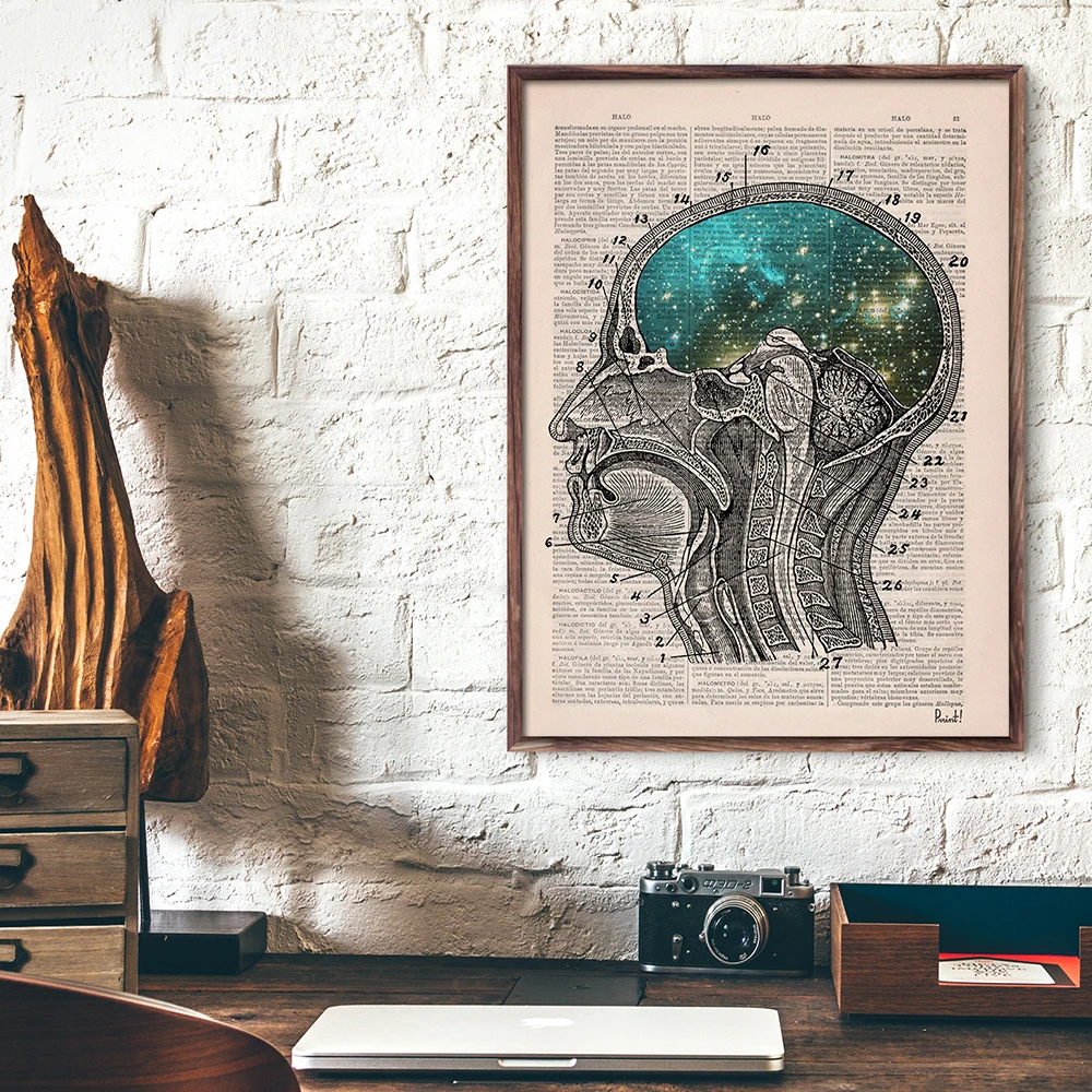 Anatomy Art Human Heart Brain Lungs Wall Art Canvas Painting Nordic Posters And Prints Wall Pictures Decor For Doctor Office