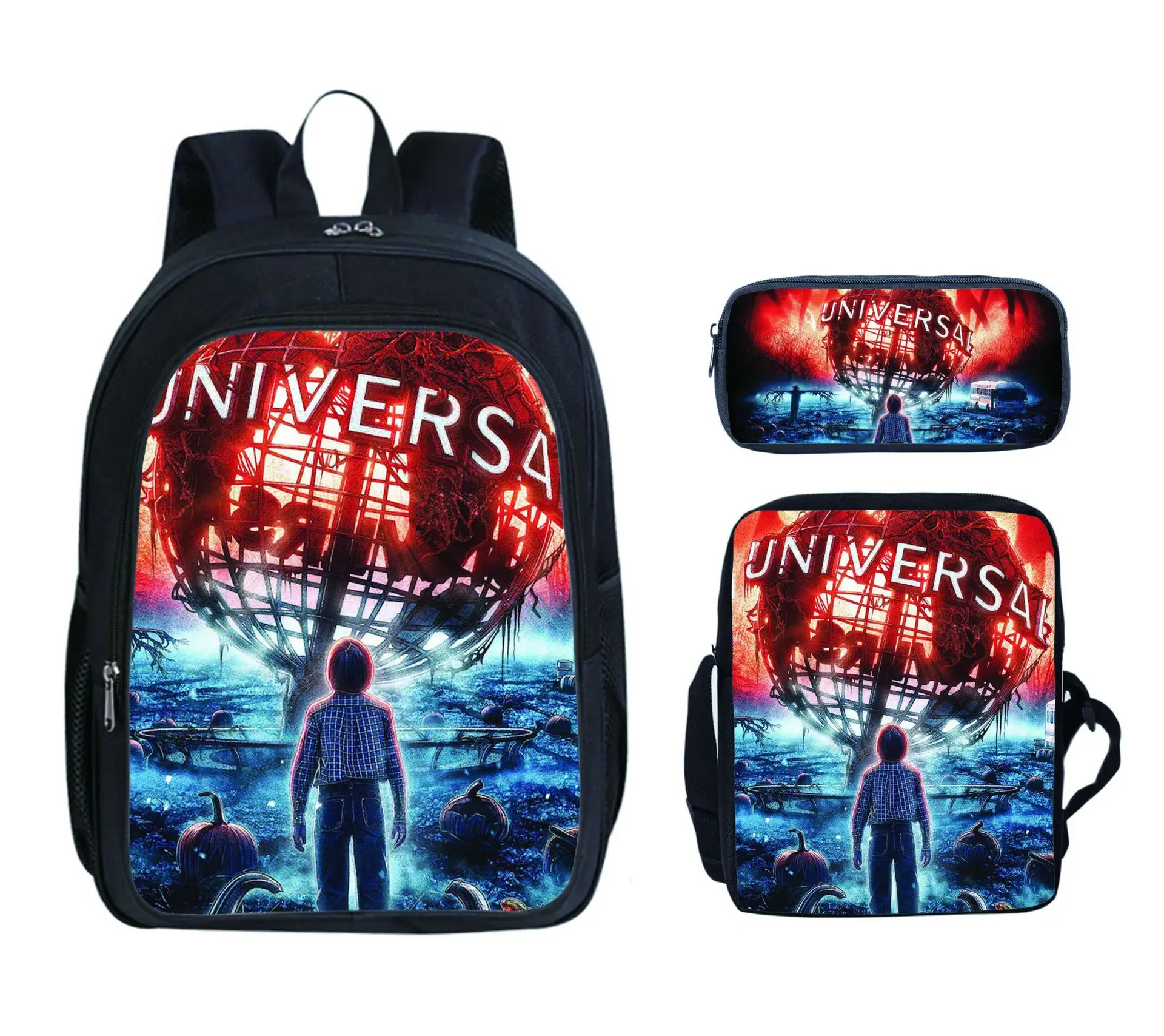 Travel Casual Backpack Schoolbag Stranger Things Double Compartment Backpack Shoulder Bag Pencil Case Combination
Travel Casual Backpack Schoolbag Stranger Things Double Compartment Backpack Shoulder Bag Pencil Case Combination