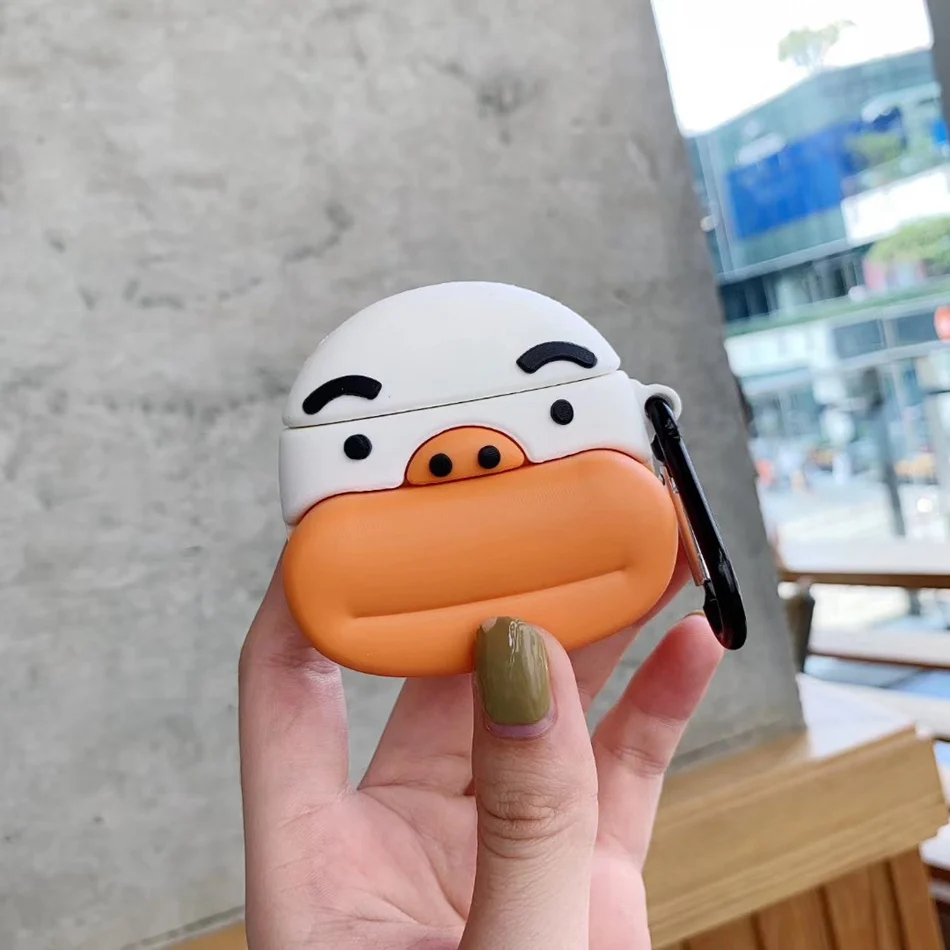 3D Cute Earphone Case for Airpods 2 Case Anime Baby Silicone Duck Headphone Protector Cover for Apple Air pods For Earpods Case
3D Cute Earphone Case for Airpods 2 Case Anime Baby Silicone Duck Headphone Protector Cover for Apple Air pods For Earpods Case