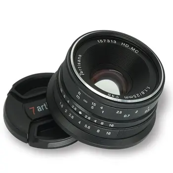 7 artisans 25mm F1.8 Prime Lens to All Single Series for M43 Metal Micro 4/3 Cameras Accessories E-Mount Manual Focus
7 artisans 25mm F1.8 Prime Lens to All Single Series for M43 Metal Micro 4/3 Cameras Accessories E-Mount Manual Focus