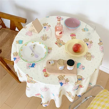 Cute Bear Round Tablecloth Multicolor Tea Table Cover Picnic Cloth Shooting Background Cloth Red Table Decor Waterproof Oilproof
Cute Bear Round Tablecloth Multicolor Tea Table Cover Picnic Cloth Shooting Background Cloth Red Table Decor Waterproof Oilproof
