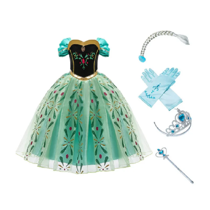 Girls Frozen 2 Anna Princess Dress Kids Cosplay Costume Crown braid Snow Queen Children Birthday Christmas Party Cosplay Dress
Girls Frozen 2 Anna Princess Dress Kids Cosplay Costume Crown braid Snow Queen Children Birthday Christmas Party Cosplay Dress