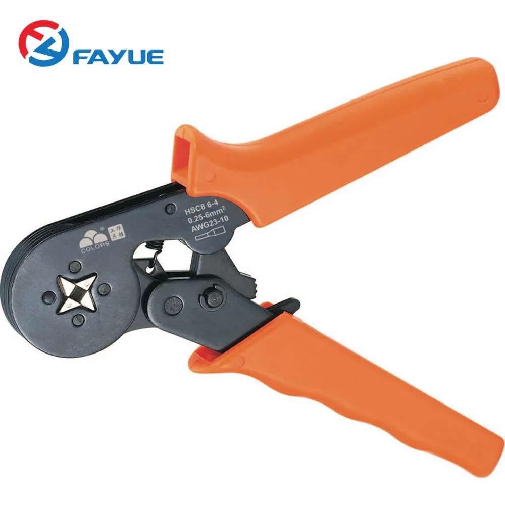 HSC8 6-4 0.25-10mm2 23-10AWG crimping plier 1200pcs terminals for tube type terminal crimp self-adjusting tools set
HSC8 6-4 0.25-10mm2 23-10AWG crimping plier 1200pcs terminals for tube type terminal crimp self-adjusting tools set
