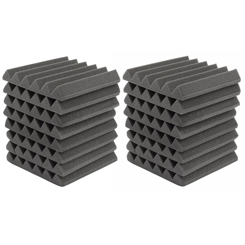 2x8Pcs 305 x 305 x 45mm Soundproofing Foam Acoustic Foam Sound Treatment Studio Room Absorption Tiles Polyurethane foam
2x8Pcs 305 x 305 x 45mm Soundproofing Foam Acoustic Foam Sound Treatment Studio Room Absorption Tiles Polyurethane foam