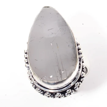Nature Rutile Ring Silver Overlay over Copper Hand made Jewelry Women Gift , Size : 9.25
Nature Rutile Ring Silver Overlay over Copper Hand made Jewelry Women Gift , Size : 9.25