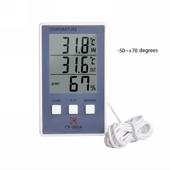 Digital Thermometer Hygrometer Indoor Outdoor Temperature Humidity Meter Display Weather Monitor Gauge LCD Instruments Measure
Digital Thermometer Hygrometer Indoor Outdoor Temperature Humidity Meter Display Weather Monitor Gauge LCD Instruments Measure