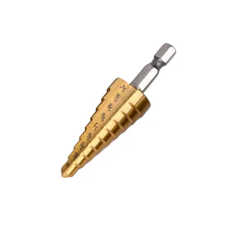HSS 3Pcs High Speed Steel Titanium Nitride Coated Step Drill Bits SAE Quick Change Smoother Cutting Step Drills
HSS 3Pcs High Speed Steel Titanium Nitride Coated Step Drill Bits SAE Quick Change Smoother Cutting Step Drills