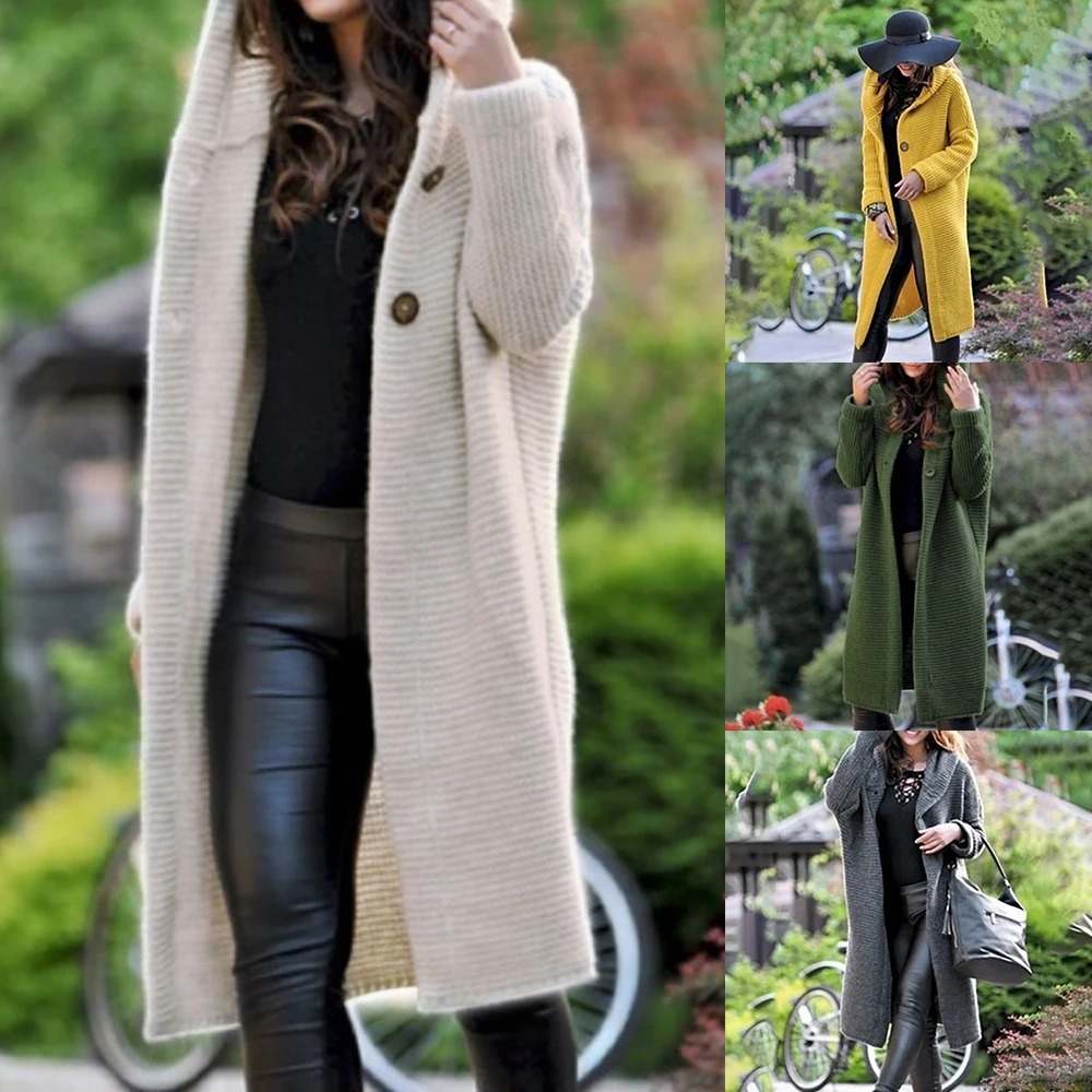 Casual Knitted Hooded Cardigan Sweater Women 2019 Winter Autumn Female Coat Plus Size 5XL Long Solid Sweet Sweaters Streetwear
Casual Knitted Hooded Cardigan Sweater Women 2019 Winter Autumn Female Coat Plus Size 5XL Long Solid Sweet Sweaters Streetwear
