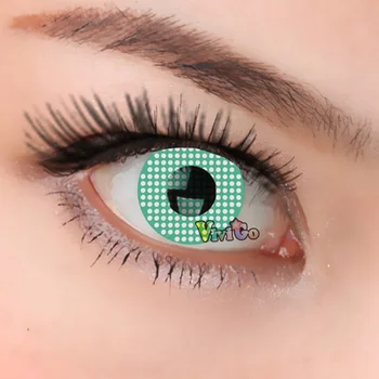 Halloween Contact Lenses Yearly Disposable Soft Dia 14.5mm Colored Lenses For Cosplay Anime Eyes Green Mesh Screen Manson CL341
Halloween Contact Lenses Yearly Disposable Soft Dia 14.5mm Colored Lenses For Cosplay Anime Eyes Green Mesh Screen Manson CL341