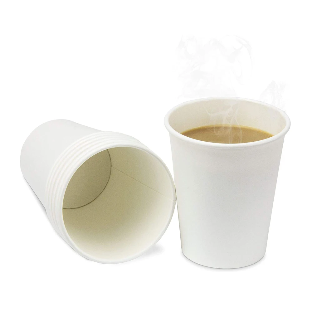 Generic MONGKA 9 Oz Disposable White Paper Coffee Cups, Hot And Jumia