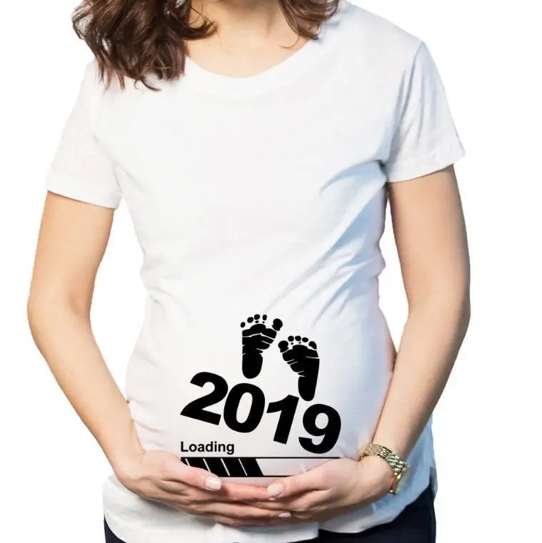 Hot Selling New Style Baby Loading 2019 European And American-Style Pregnant WOMEN'S Printed T-shirt
Hot Selling New Style Baby Loading 2019 European And American-Style Pregnant WOMEN'S Printed T-shirt