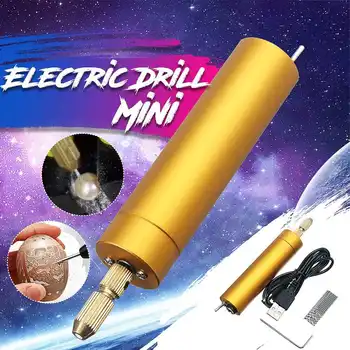 5V 12Pcs Mini USB Aluminum Electric Hand Drill With 10 Twist Bits PCB Board Motot Drilling DIY Plastic Wood Punched Drill
5V 12Pcs Mini USB Aluminum Electric Hand Drill With 10 Twist Bits PCB Board Motot Drilling DIY Plastic Wood Punched Drill