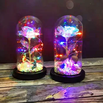 LED String Light Rose Flower With In Glass Dome On Wooden Base For Home Decor Artificial Plastic Holiday Party Wedding
LED String Light Rose Flower With In Glass Dome On Wooden Base For Home Decor Artificial Plastic Holiday Party Wedding