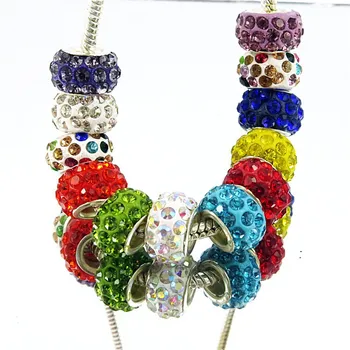 50Pcs/Lot New Big Hole Sparkle Rhinestone Crystal Glass Beads Spacer Beads Charms Fit Pandora Bracelet Bangle For Jewelry Making 
50Pcs/Lot New Big Hole Sparkle Rhinestone Crystal Glass Beads Spacer Beads Charms Fit Pandora Bracelet Bangle For Jewelry Making