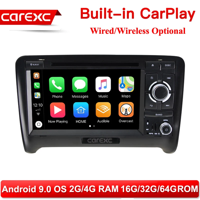 CarExc 7 inch Android 9.0 Radio Wireless CarPlay GPS Navigation DVD Player for Audi TT MK2 8J 2006 2007 2008 2009 2010 2011 2012
CarExc 7 inch Android 9.0 Radio Wireless CarPlay GPS Navigation DVD Player for Audi TT MK2 8J 2006 2007 2008 2009 2010 2011 2012