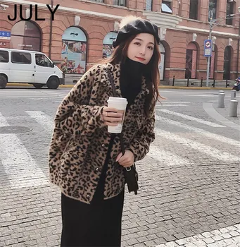 New 2019 Blends Woolens Overcoat Leopard Female Coat Autumn Winter Coats And Jackets Women Plus size 5XL Women's Soft Wool Coats
New 2019 Blends Woolens Overcoat Leopard Female Coat Autumn Winter Coats And Jackets Women Plus size 5XL Women's Soft Wool Coats