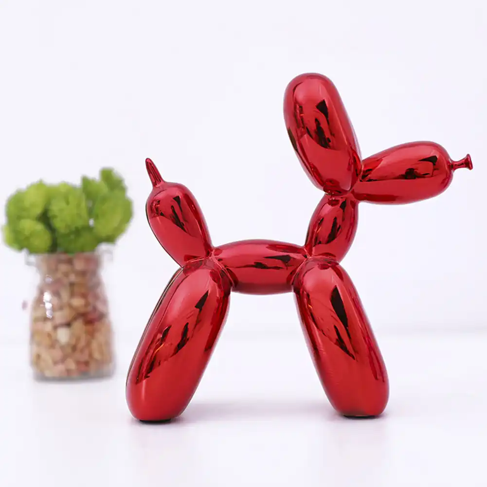 resin dog ornament balloon dog crafts sculpture statue gifts
