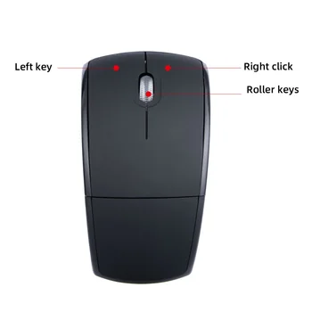 HXSJ new wireless mouse 2.4G foldable mouse black gray office game computer accessories suitable for PC notebook
HXSJ new wireless mouse 2.4G foldable mouse black gray office game computer accessories suitable for PC notebook