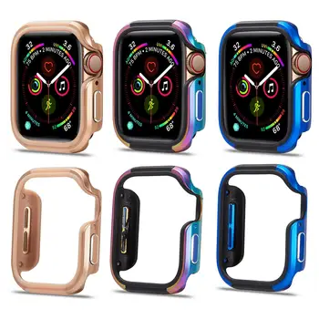 Aluminum Alloy Frame strap bumper Watch Protective Case Cover Bumper for iWatch cover Series 4/5 40/44mm protective Case
Aluminum Alloy Frame strap bumper Watch Protective Case Cover Bumper for iWatch cover Series 4/5 40/44mm protective Case