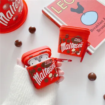 3D Cute Maltesers party bucket chocolate Earphone silicone case for Apple airpods 1/2 Wireless Headset cover for airpods pro 3
3D Cute Maltesers party bucket chocolate Earphone silicone case for Apple airpods 1/2 Wireless Headset cover for airpods pro 3