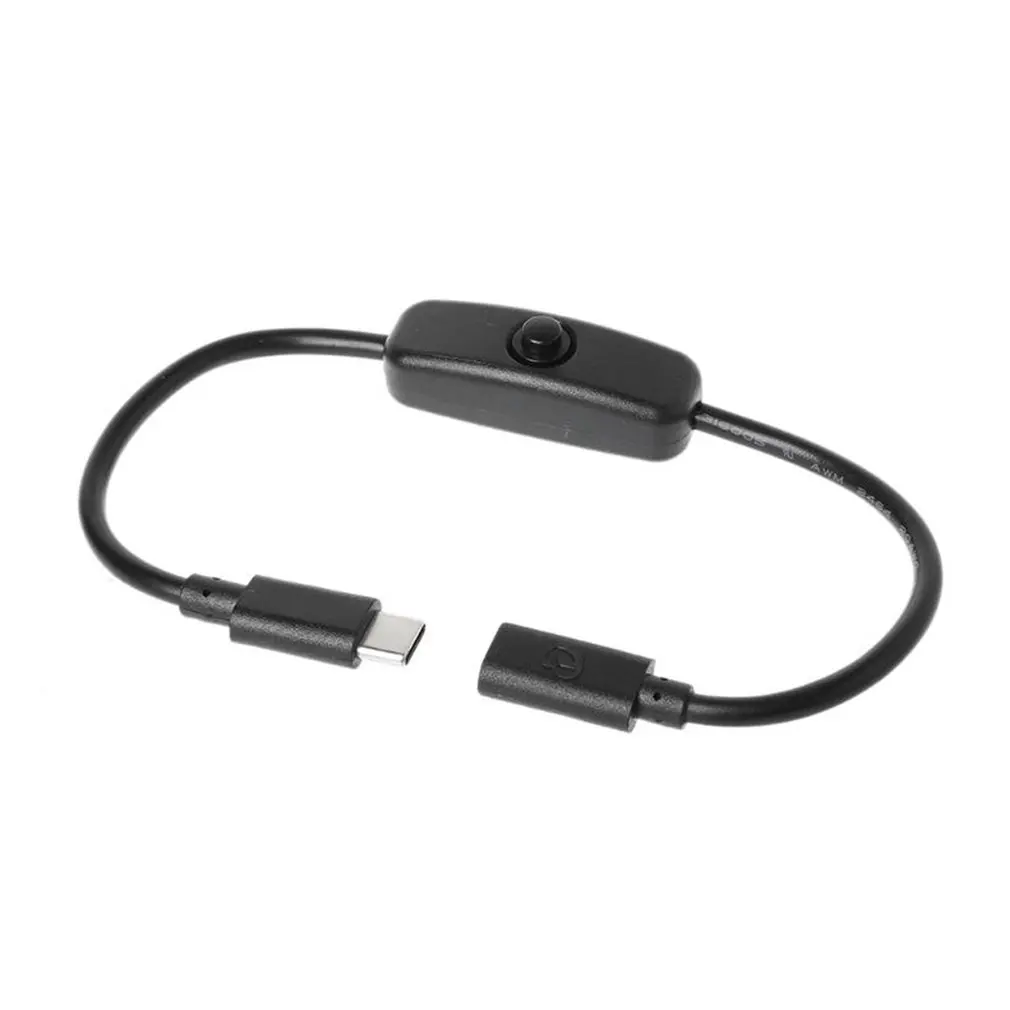 Type-C Male to Female USB-C Extension Cable Switch for Raspberry Pi 4 for Android Electrical Power Supply
Type-C Male to Female USB-C Extension Cable Switch for Raspberry Pi 4 for Android Electrical Power Supply