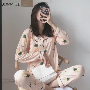 Pajama Sets Women Printed Kawaii Comfortable All-match Korean Style Harajuku Spring Autumn Pajamas Female High Quality Clothing
Pajama Sets Women Printed Kawaii Comfortable All-match Korean Style Harajuku Spring Autumn Pajamas Female High Quality Clothing
