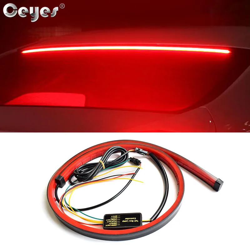 Ceyes Car Styling Trunk Tail Brake Light High Mount Additional Stop Rear Tail LED Strip Running Turn Signal Accessories For Auto
Ceyes Car Styling Trunk Tail Brake Light High Mount Additional Stop Rear Tail LED Strip Running Turn Signal Accessories For Auto