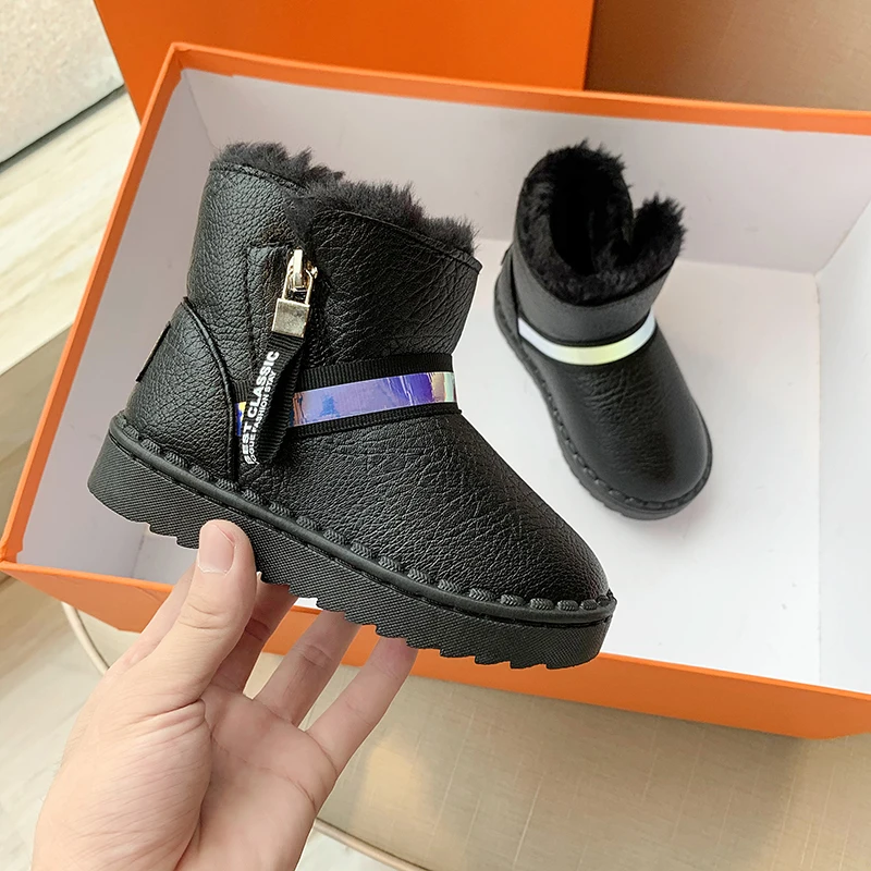 Children Snow Boots Winter PU Leather flats Fur Shoes warm Girls Waterproof Non-slip Ankle Boots Kids Gradient Boots zapatos
Children Snow Boots Winter PU Leather flats Fur Shoes warm Girls Waterproof Non-slip Ankle Boots Kids Gradient Boots zapatos