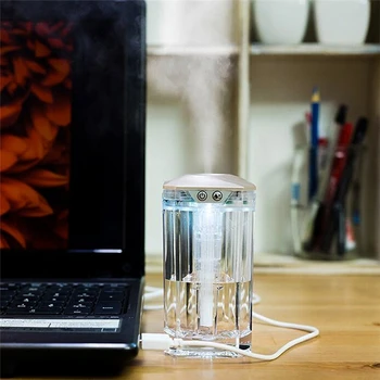 120ml Mini USB Magic Crystal Colorful LED Lights Humidifier Air Diffuser Ultrasonic Cool Mist Portable Aroma Humidifier
120ml Mini USB Magic Crystal Colorful LED Lights Humidifier Air Diffuser Ultrasonic Cool Mist Portable Aroma Humidifier