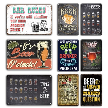Vintage Beer Stickers Metal Tin Sign Shabby Chic Wine Cocktail Metal Poster Decorative Plaque Bar Kitchen Home Wall Decor Plate 
Vintage Beer Stickers Metal Tin Sign Shabby Chic Wine Cocktail Metal Poster Decorative Plaque Bar Kitchen Home Wall Decor Plate