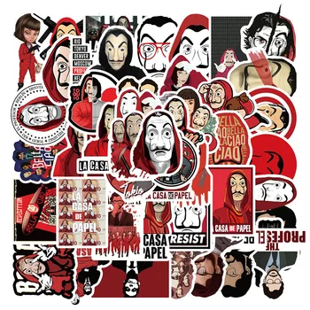 50PCS / Set TV Show Money Heist La Casa De Papel Sticker Waterproof To DIY Moto Car Laptop PC Suitcase Cool Stickers
50PCS / Set TV Show Money Heist La Casa De Papel Sticker Waterproof To DIY Moto Car Laptop PC Suitcase Cool Stickers